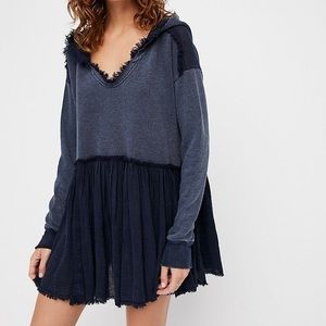 Free People Summer Dreams Pullover Navy S